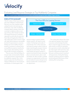 Evaluating Lead Response Strategies at Top Multifamily