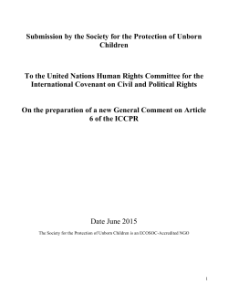 The Society for the Protection of Unborn Children