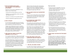 1. why do patients have to wait for treatment in the emergency