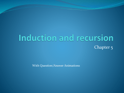 Induction and recursion - UTH e
