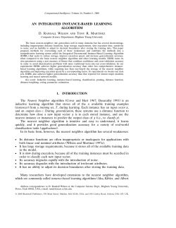 An Integrated Instance-Based Learning Algorithm