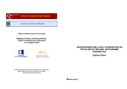 CROSS-BORDER AND LOCAL COOPERATION ON THE ISLAND