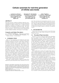 Cellular automata for real-time generation of