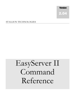 EasyServer II Command Reference