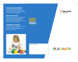 Play Math - Eye Level Learning Centers