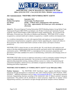 Job Announcement: WRTP/BIG STEP ENROLLMENT AGENTStart