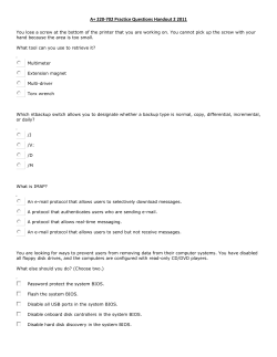 A Plus 220-702 Practice Questions 2011 Handout 2