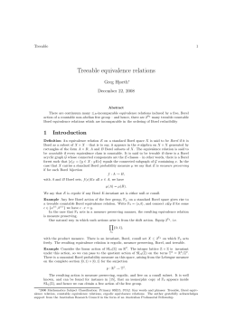 Treeable equivalence relations - UCLA Department of Mathematics