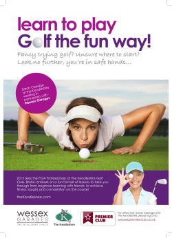 learn to play G lf the fun way! - Gloucestershire County Golf