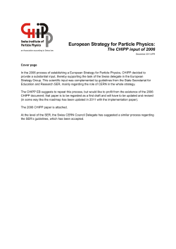 cover page_CHIPP-input-to-strategy