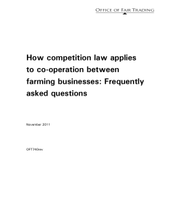 How competition law applies to co