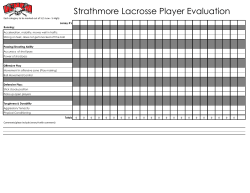Player Evaluation Form