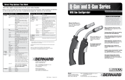 Bernard Q-Gun and S-Gun Series MIG Guns