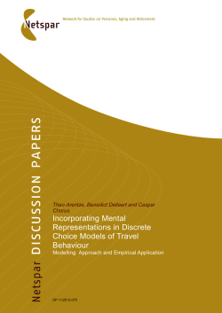 Incorporating Mental Representations in Discrete Choice Models of