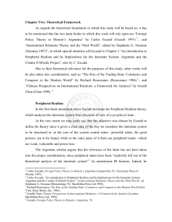 Chapter Two: Theoretical Framework