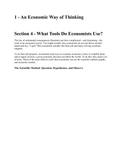 1 - An Economic Way of Thinking Section 4