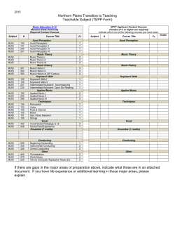 Music K-12 - Montana State University