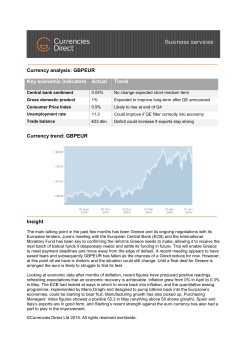 Currency analysis: GBPEUR Key economic