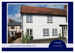 155000 Guide Price Lower Howsell Road, Malvern