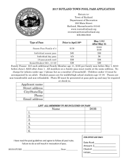 pool pass application