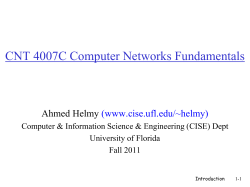 4th Edition: Chapter 1 - UF CISE