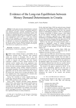 Evidence of the Long-run Equilibrium between Money Demand