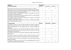 Outcomes pilot - Northern Ireland outcomes