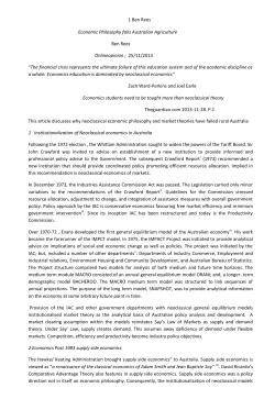 1 Ben Rees Economic Philosophy fails Australian Agriculture Ben
