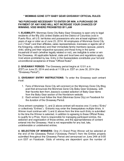 Nordstrom x MGC Rules and Regs