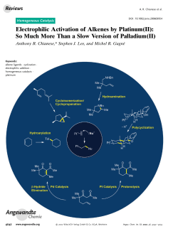 Electrophilic Activation of Alkenes by Platinum(II)