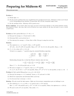 Preparing for Midterm #2