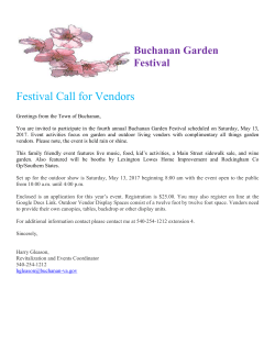 Buchanan Garden Festival Application &ndash; 2017