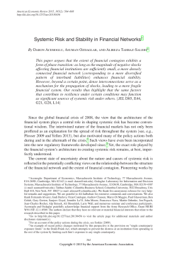 Systemic Risk and Stability in Financial Networks