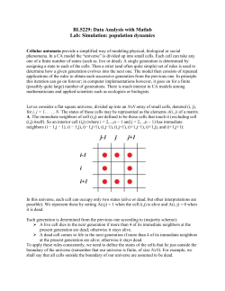 BL5229: Data Analysis with Matlab Lab: Simulation