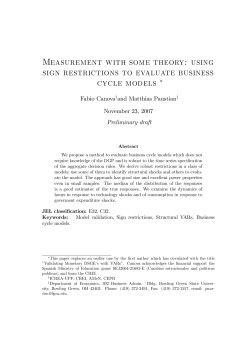 Measurement with Some Theory: Using Sign Restrictions to