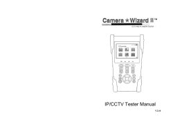 IP/CCTV Tester Manual - Triplett Test Equipment