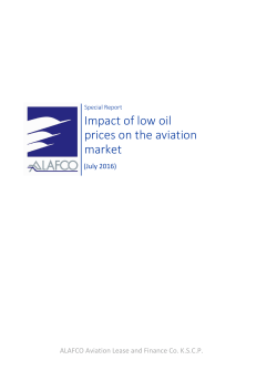 Impact of low oil prices on the aviation market