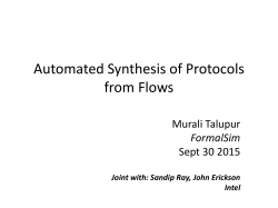 Flows2HLMs: Synthesis of high level models from Flows