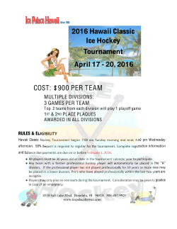 2016 Hawaii Classic Ice Hockey Tournament