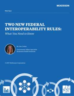 two new federal interoperability rules