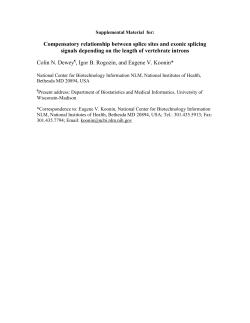 Supplemental Material for