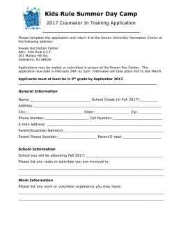 Kids Rule Counselor-In-Training (C.I.T.