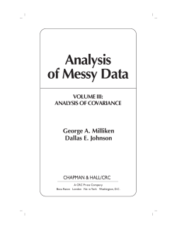 Analysis of Messy Data - M