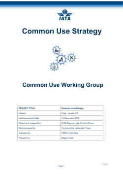Common Use Strategy