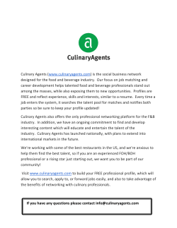 Culinary Agents