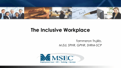 What is an inclusive workforce?