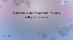 MVA Tollgate Process