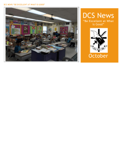 October 2016 Newsletter