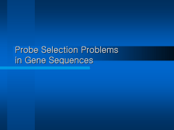 Probe Selection Problems in Gene Sequences DNA Microarrays