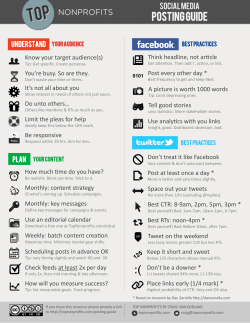 Social Media Posting Strategy One-Pager (06